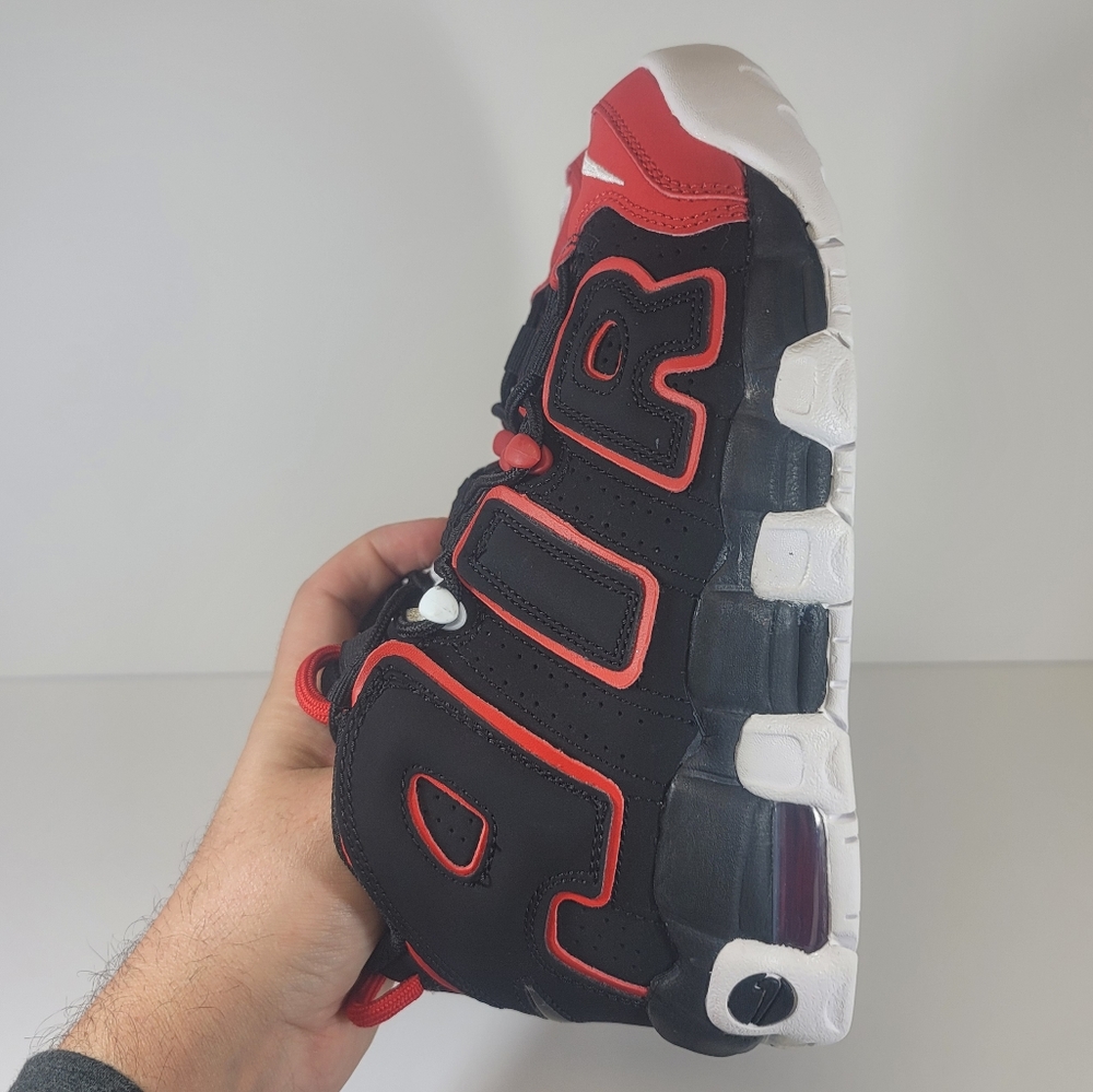 Nike Air More Uptempo 96 GS Black FB1344-001 Basketball Big Kids Sizes - Picture 6 of 9